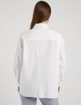 Camisa Marella de algodón manga larga para mujer