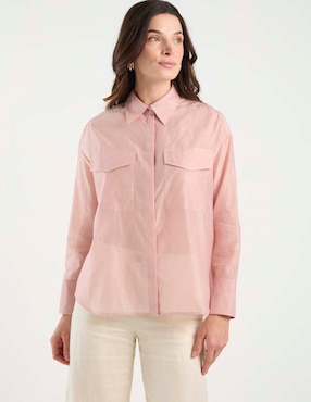 Camisa Marella de algodón manga larga para mujer