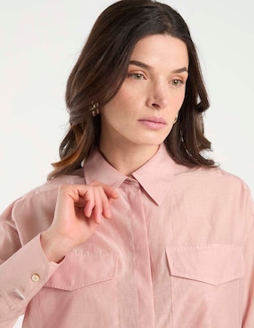 Camisa Marella de algodón manga larga para mujer