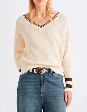Suéter Marella cuello V para mujer