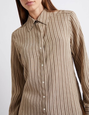 Camisa Marella de algodón manga larga para mujer