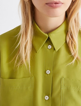 Camisa Marella de algodón manga larga para mujer