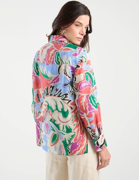 Camisa Marella de algodón manga larga para mujer