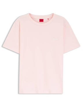 Playera manga corta Hugo cuello redondo para mujer