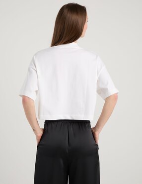 Playera manga corta Hugo cuello redondo para mujer