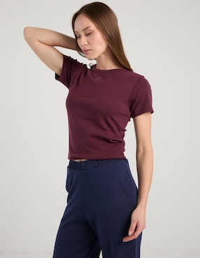Playera manga corta Hugo cuello redondo para mujer