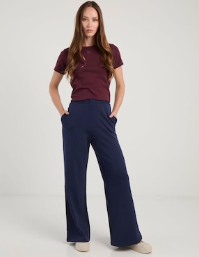 Playera manga corta Hugo cuello redondo para mujer