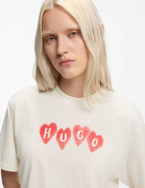Playera manga corta Hugo S26 cuello redondo para mujer