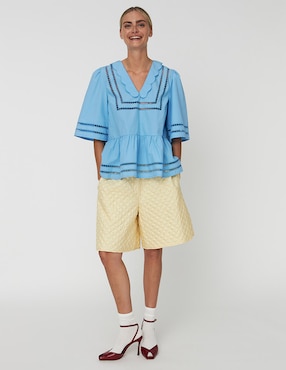 Blusa Stella Nova manga al codo para mujer