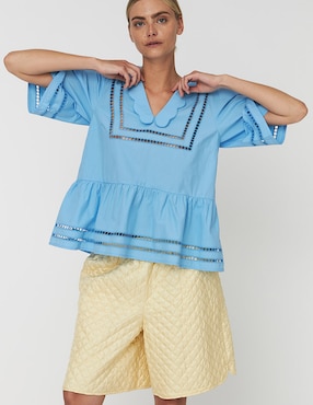 Blusa Stella Nova manga al codo para mujer