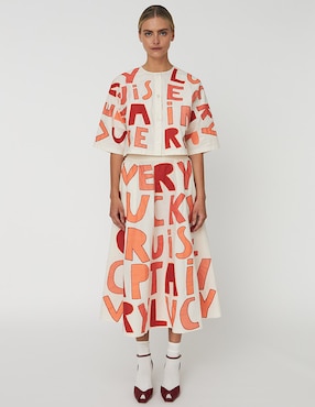 Falda midi Stella Nova corte a la cintura