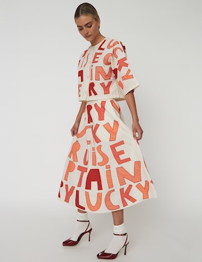 Falda midi Stella Nova corte a la cintura