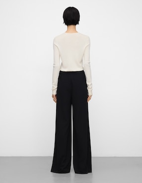 Pantalón relaxed Adolfo Dominguez flare para mujer
