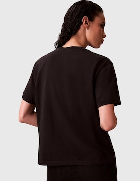 Playera manga corta Calvin Klein cuello redondo para mujer