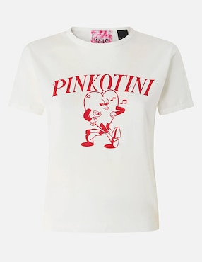 Playera manga corta Pinko cuello redondo para mujer