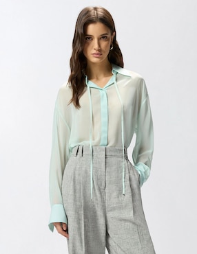 Blusa Pinko manga larga para mujer