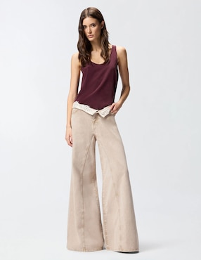 Jeans relaxed campana cintura Pinko para mujer