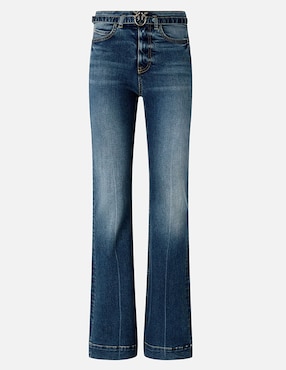 Jeans coulotte a la cintura Pinko para mujer
