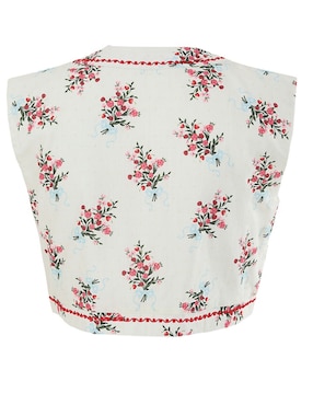 Blusa Agua Bendita sin manga para mujer
