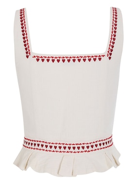 Blusa Agua Bendita sin manga para mujer