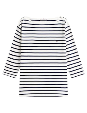 Playera manga 3/4 Tommy Hilfiger cuello ojal para mujer