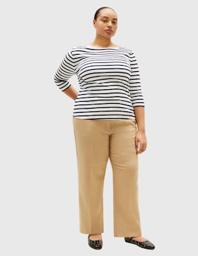 Playera manga 3/4 Tommy Hilfiger cuello ojal para mujer