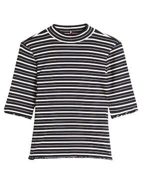 Playera manga al codo Tommy Hilfiger cuello redondo para mujer