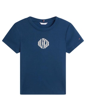 Playera manga corta Tommy Hilfiger cuello redondo para mujer