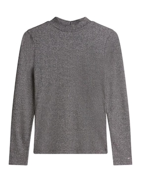 Playera manga larga Tommy Hilfiger cuello alto para mujer