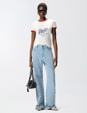 Playera manga corta Pinko cuello redondo para mujer