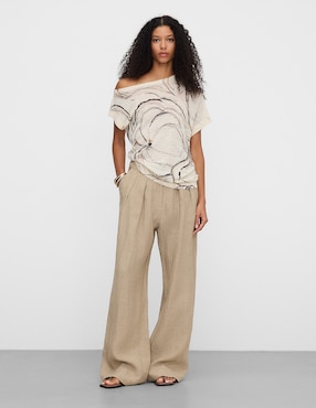 Blusa Adolfo Dominguez manga corta para mujer