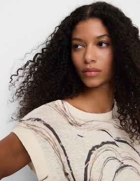 Blusa Adolfo Dominguez manga corta para mujer