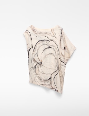 Blusa Adolfo Dominguez manga corta para mujer