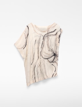 Blusa Adolfo Dominguez manga corta para mujer