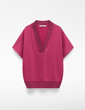Blusa Adolfo Dominguez manga corta para mujer
