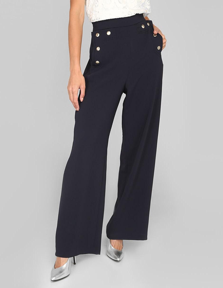Pantalón Pennyblack corte palazzo azul marino en Liverpool