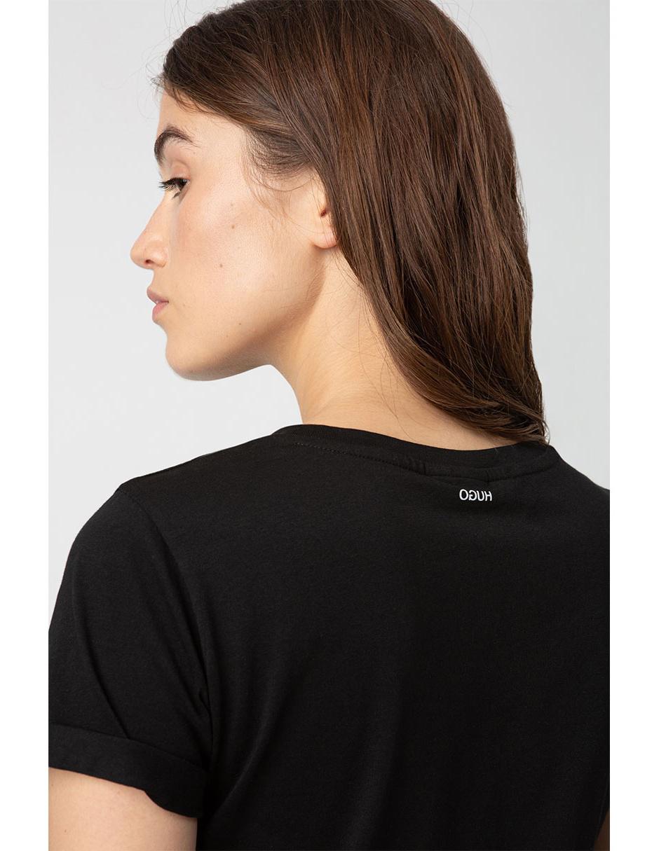 Playera manga corta cuello redondo para mujer 4