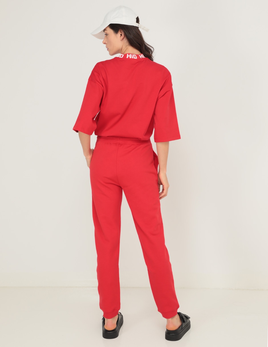 Pants straight con jareta para mujer 2