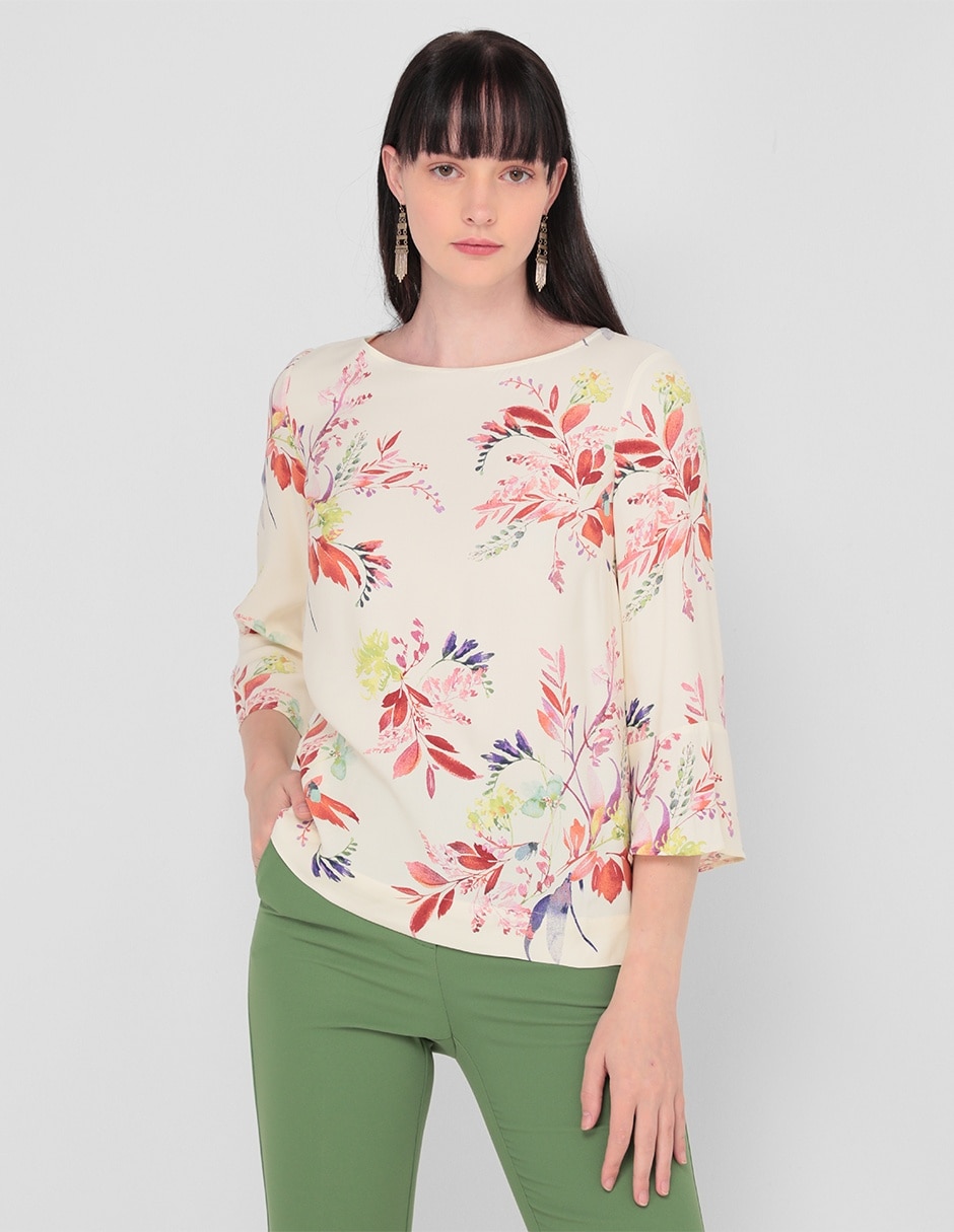 Blusa manga 3/4 para mujer 1