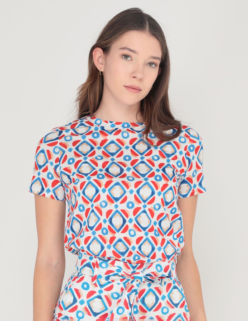 Blusa manga corta para mujer 1