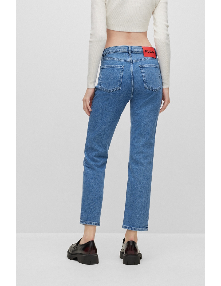 Jeans straight para mujer 2