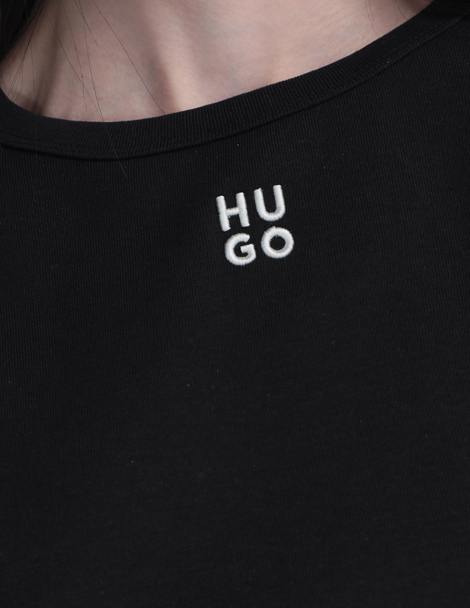 Playera manga corta cuello redondo para mujer 4
