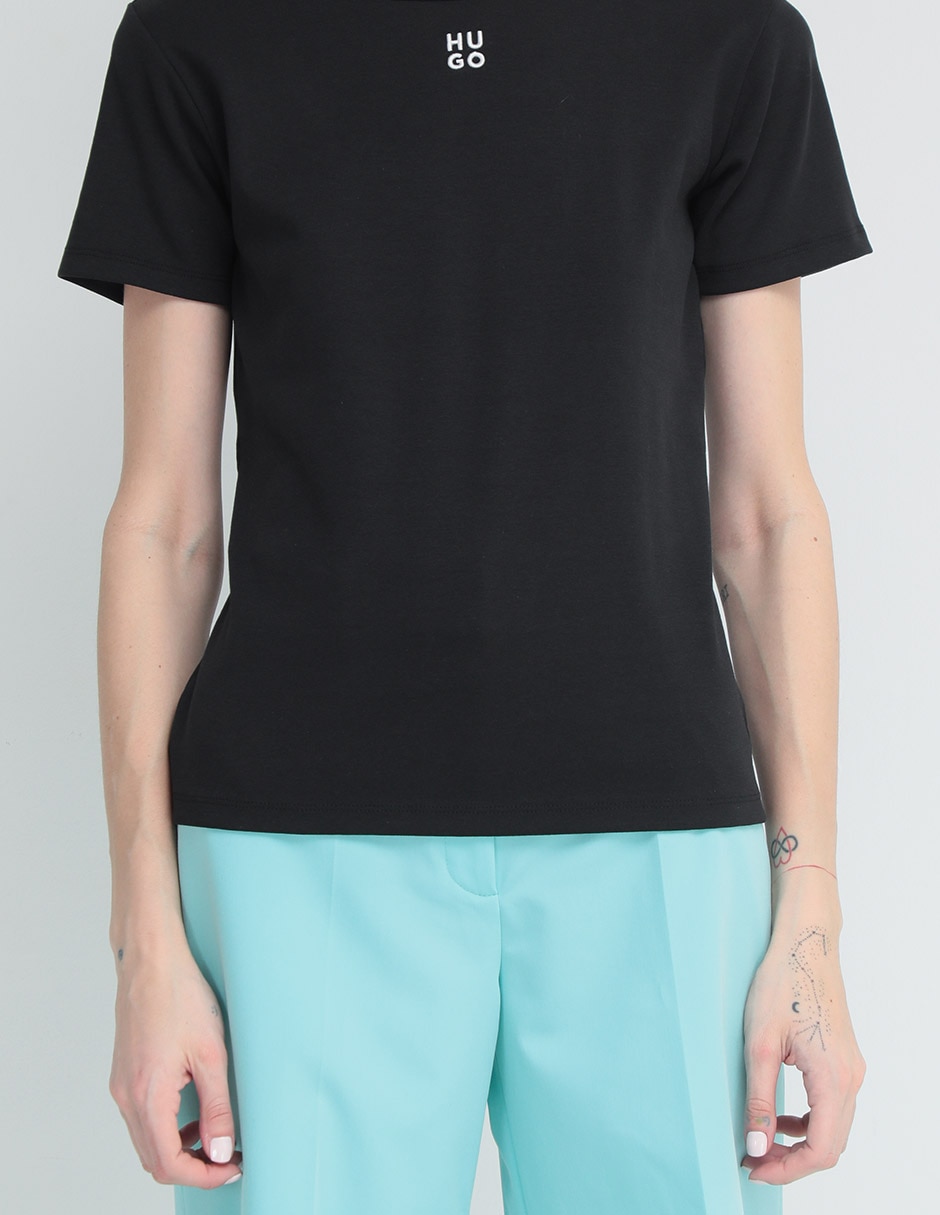 Playera manga corta cuello redondo para mujer 5