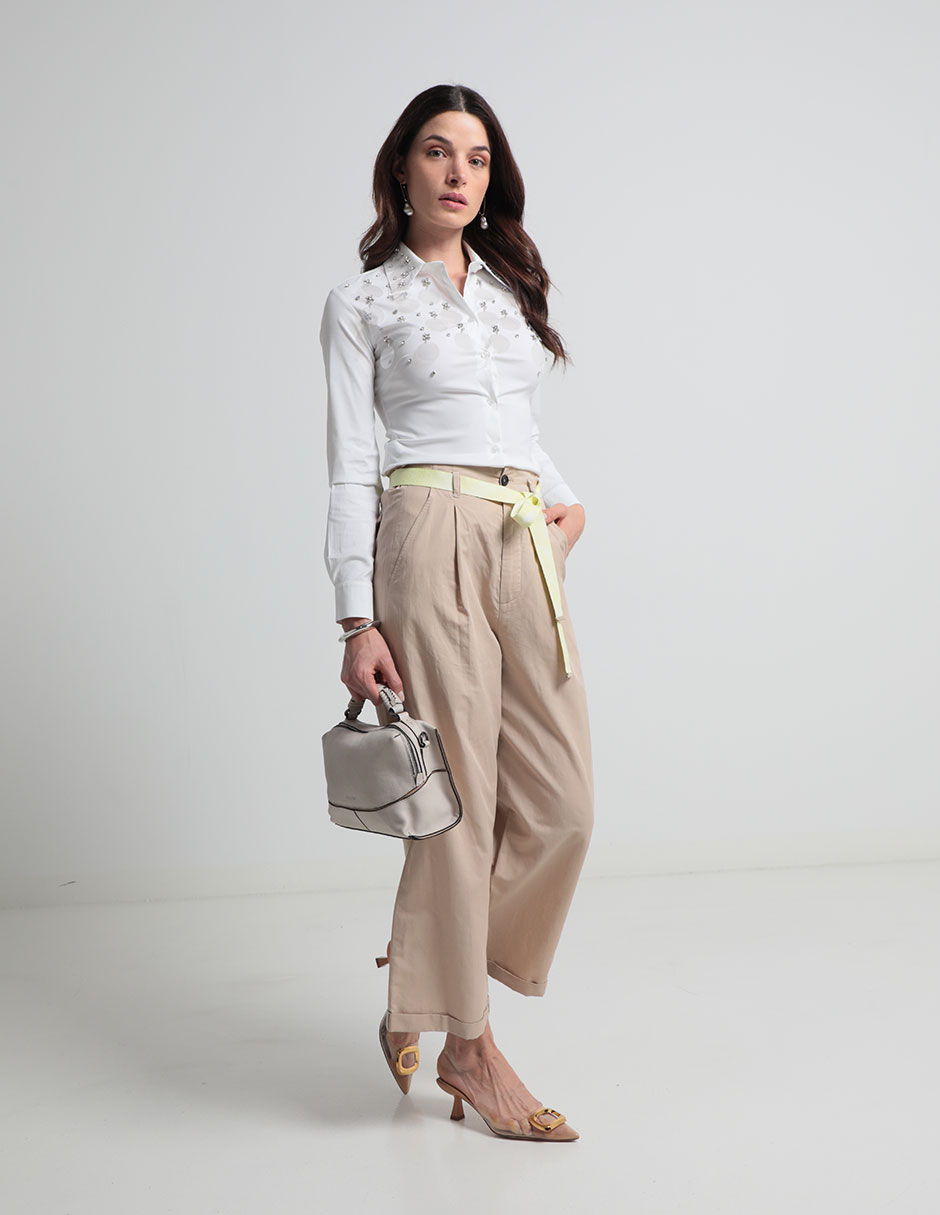 Pantalón relaxed amplio para mujer 3