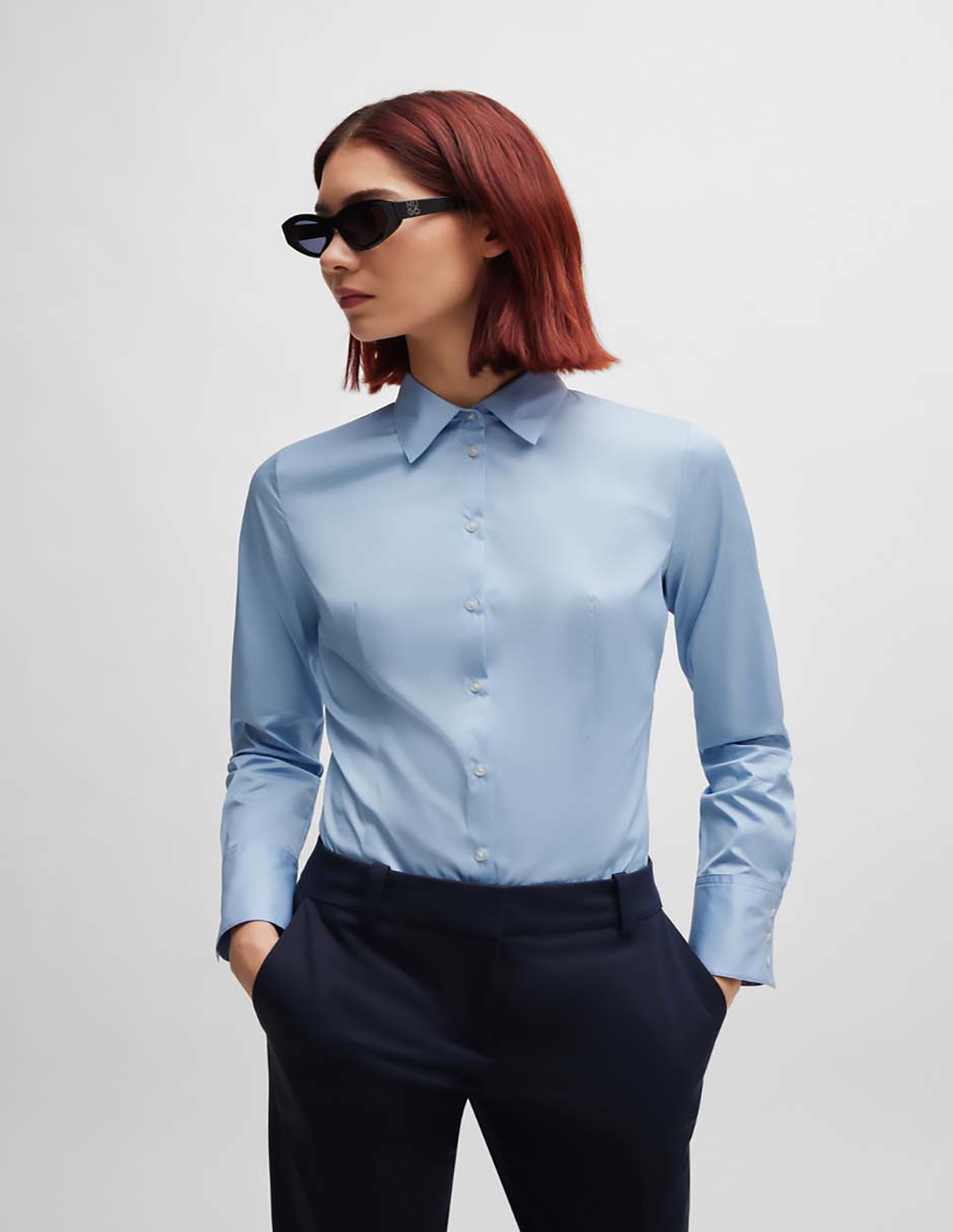 Blusa manga larga para mujer