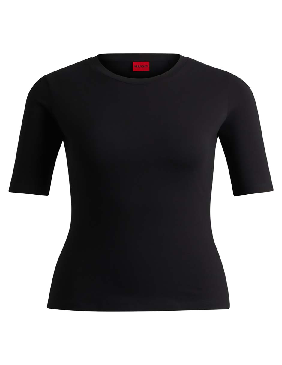 Playera manga corta Nos cuello redondo para mujer 5