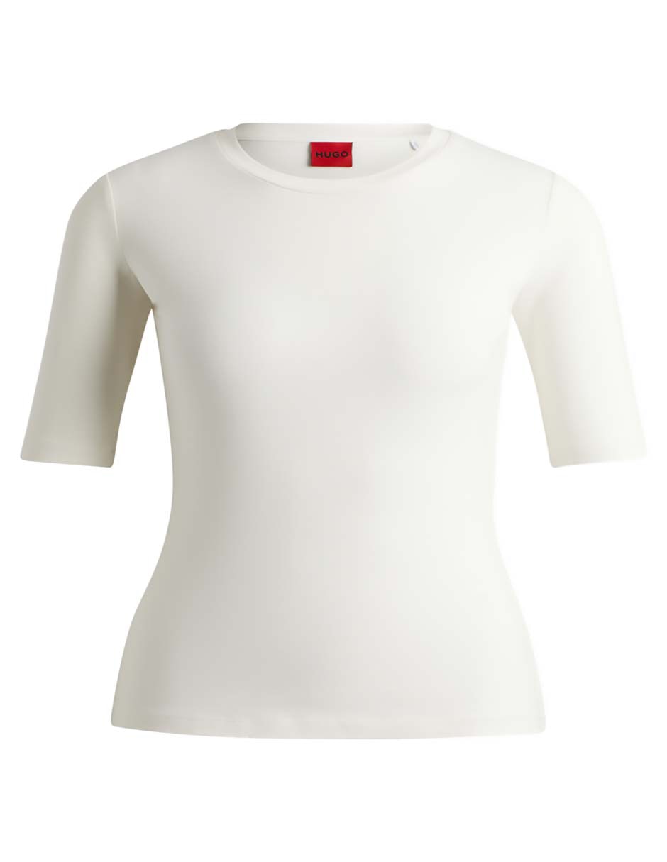 Playera manga corta Nos cuello redondo para mujer 5