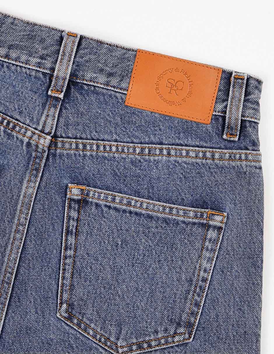 Jeans straight corte cintura para mujer 7