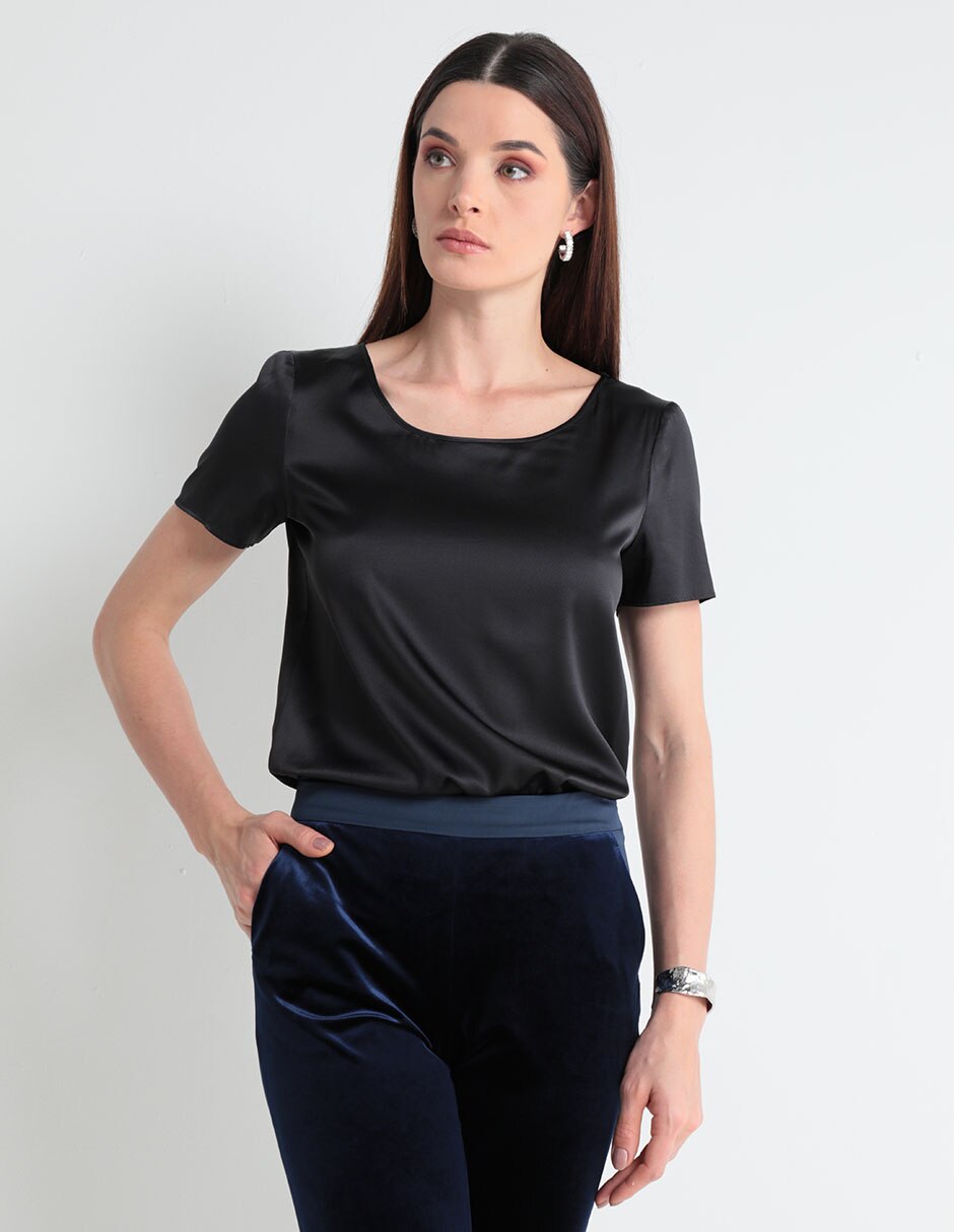 Blusa manga corta para mujer 1