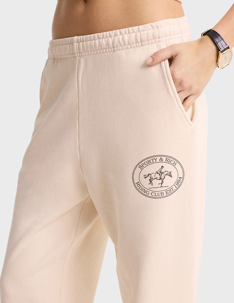 Pants regular con elástico para mujer 3